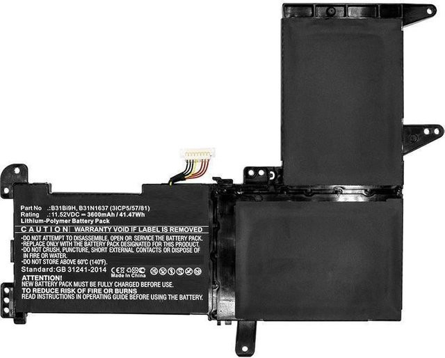 CoreParts MBXAS-BA0024 Notebook-Ersatzakku Li-Ion, Schwarz - Bild 1