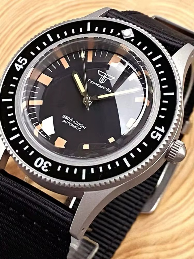 tandorio Taucheruhr, Automatik, Edelstahl, Saphirglas, Herren - Bild 4