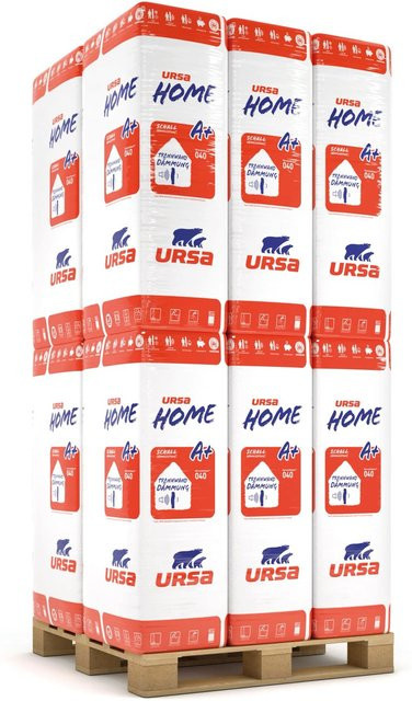 Ursa Home Trennwand-Platte WLG 040 aus Mineralwolle in Weiß, Dicke: 40 mm, Fläche: 225 m² - Bild 1