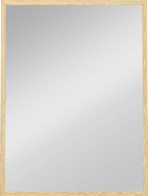 HOMCOM Wandspiegel rechteckig in Naturholzoptik, B: 60 cm, H: 80 cm - Bild 1