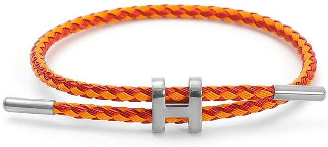 FashionFlair Armband, Edelstahl & Titan, 3mm, Unisex, orange - Bild 1