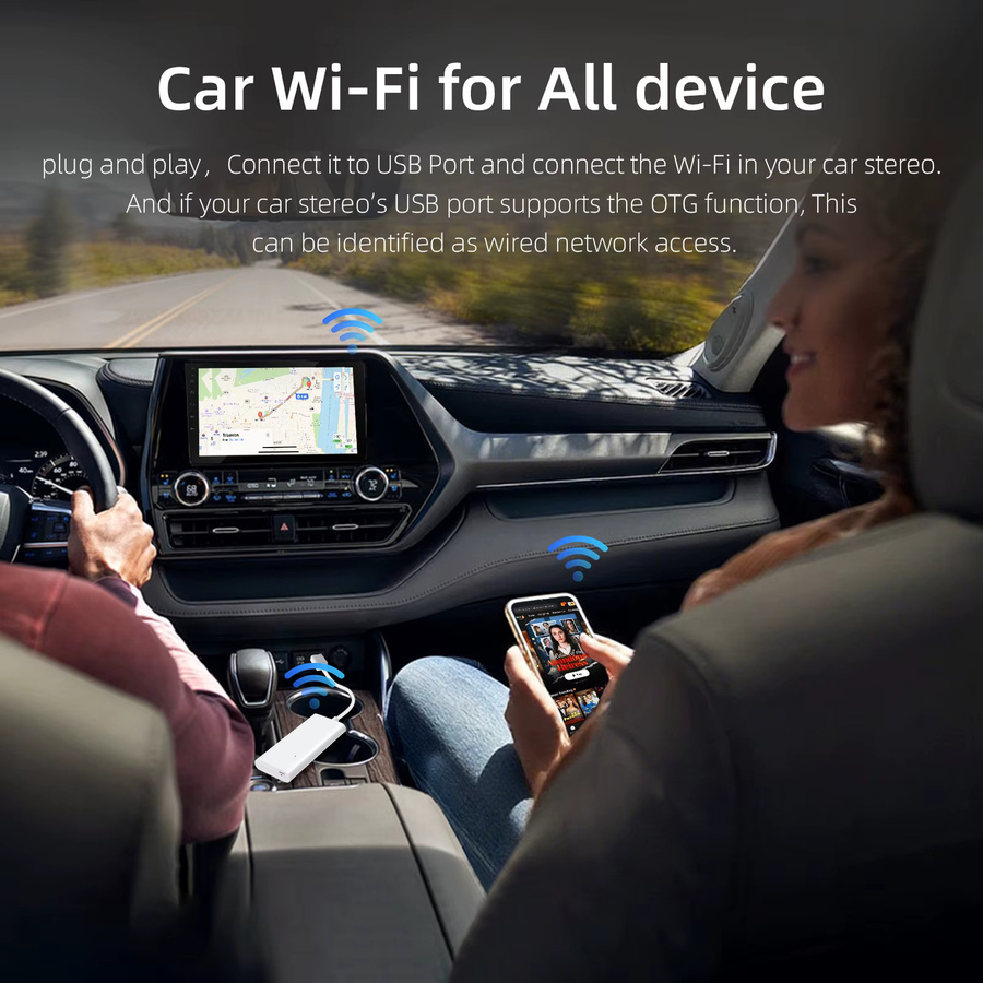 Ezonetronics Mobiler 4G LTE Auto-WLAN Hotspot mit GPS und Wi-Fi in Weiß - Bild 2