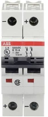 ABB S202UDC-K15 Leitungsschutzschalter 15A 125V in Weiß - Bild 1