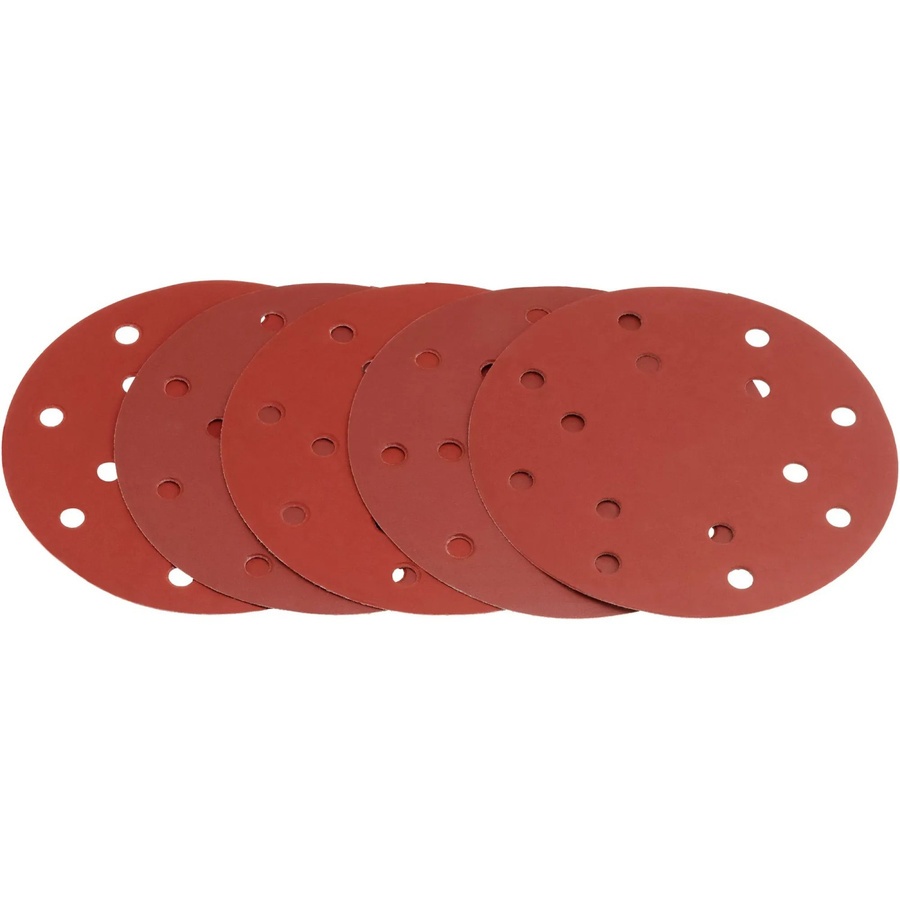 LUX-TOOLS Schleifauflagen für Exzenterschleifer, 150 mm, Körnung K 60, Rot - Bild 2