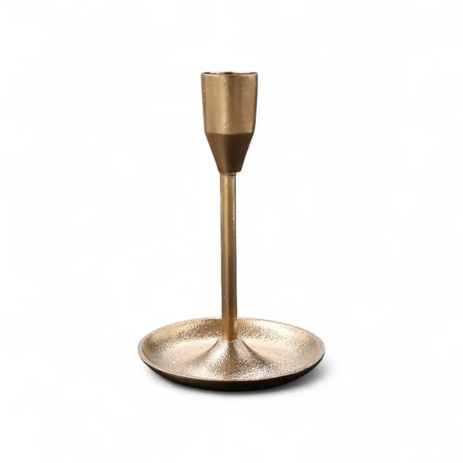Lolaa Kerzenhalter Aurora in Gold für Stabkerzen und LED-Stabkerzen, Höhe: 19 cm - Bild 1