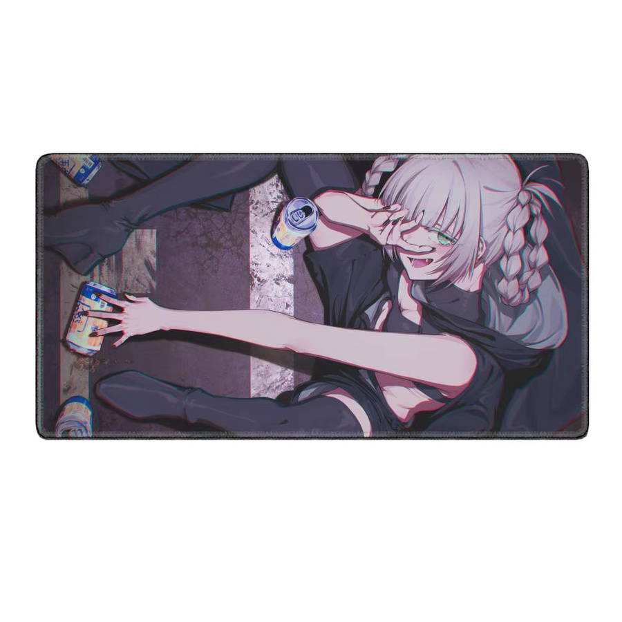 HYBXAXC Mauspad Call of the Night Nanakusa Nazuna Anko Kou Anime XL Schreibtischunterlage Schwarz Multicolour - Bild 5
