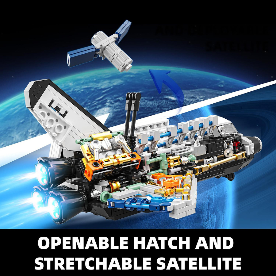 Fashnics Space Shuttle Modell Bausteine Set 536 Teile - Bild 2