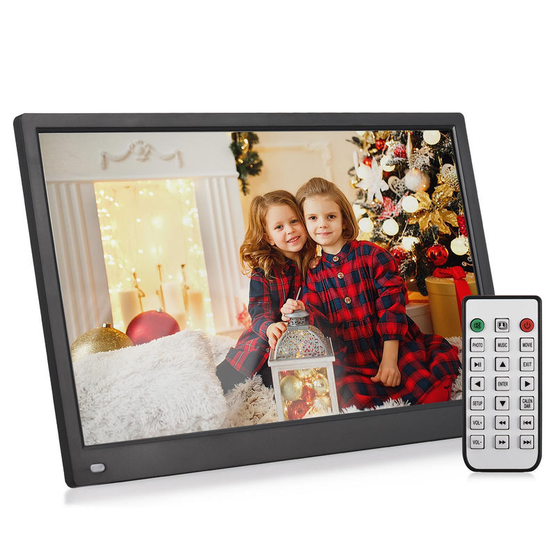 Andoer Digitaler Fotorahmen 15,6 Zoll mit IPS-Bildschirm und 1920 x 1080 Auflösung, Desktop Elektronisches Album in Beige - Bild 6