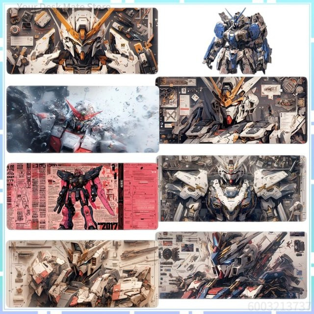 BANDAI Gundam Zaku Gaming-Mauspad und Schreibtischunterlage Navy Blue B/B/H: 80 x 30 x 0,2 cm - Bild 1