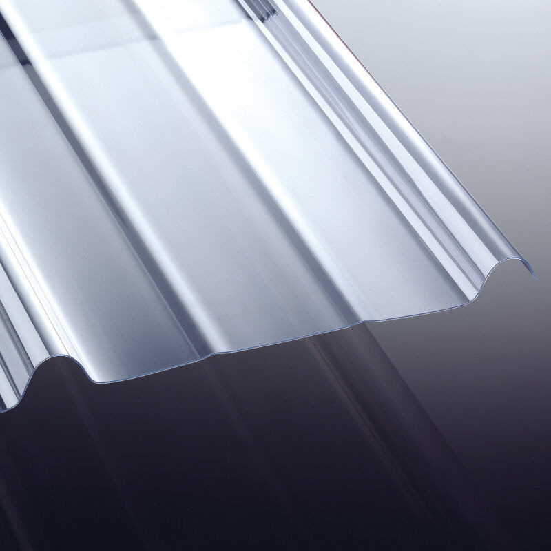 NOVAKLAR Lichtplatte PVC Siegener Profil Spundwand glasklar Breite: 89 cm, Stärke: 1,2 mm - Bild 1