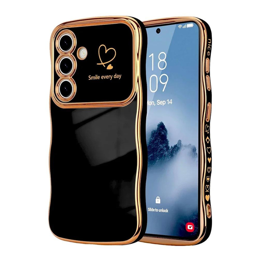 Weiche Handyhülle in Wellen-Herzform für Samsung Galaxy S25 Edge, S24, S23, S22 Ultra, Plus, S24FE, A56, A36, A55, A54, A15, A26, A35 5G/4G - Bild 2