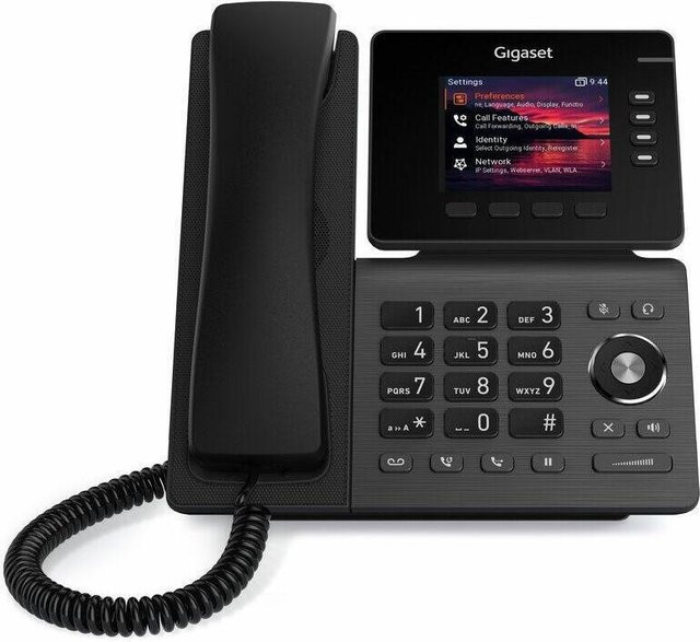 Gigaset IP PRO P810B VoIP-Tischtelefon mit 3,36 Zoll TFT-Farbdisplay, USB, Bluetooth und PoE in Schwarz - Bild 1