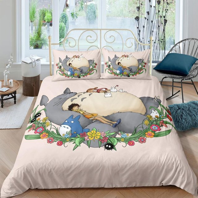 Bettwäsche Chihiros Reise ins Zauberland mit Totoro Motiv für Kinder, mehrfarbig, B/H: 140 x 210 cm - Bild 1