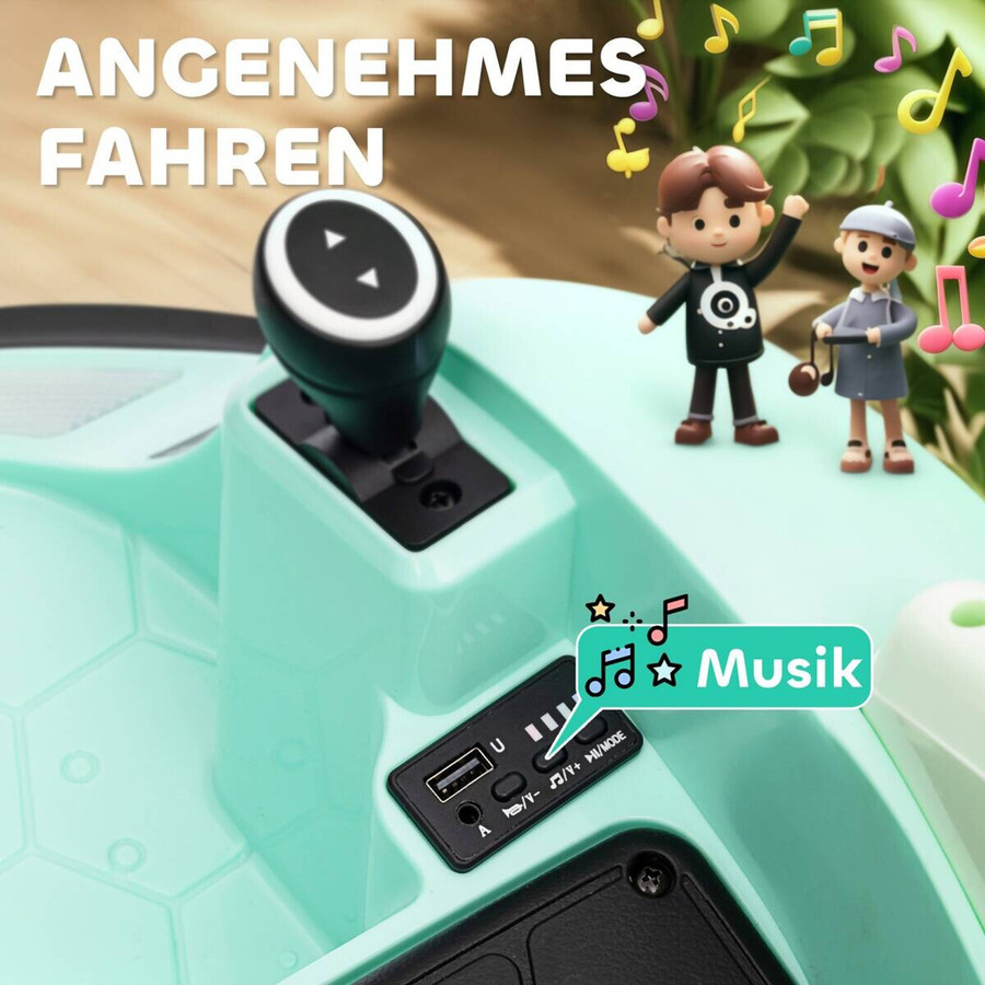 AIYAPLAY Kinder Autoscooter Elektro Bumper mit Licht und Sound Grün - Bild 4