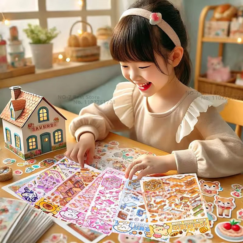 3D-Cartoon-Stickerbuch, 20-teiliges Set, Bunt / Mehrfarbig - Bild 2