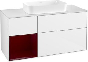 V&B Waschtischunterschrank Finion in White Lacquer, B/T: 120 x 60 cm - Bild 1