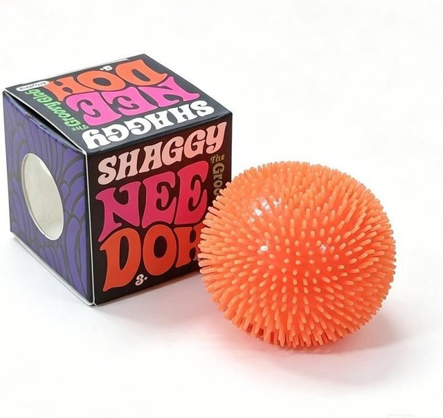 Needoh Teenie Fuzz Ball, 3er-Pack, Mini Stacheliger Knet-Sensorik-Spielzeug Fidget, Weiche Samttextur, Langsamer Rückprall - Bild 1