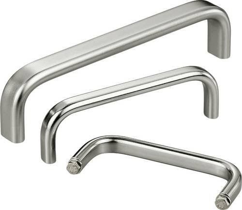 Rohde Bügelgriff Edelstahl Silber Matt, 2er-Set, L: 13,0 cm, B: 1,95 cm, H: 4,5 cm - Bild 1