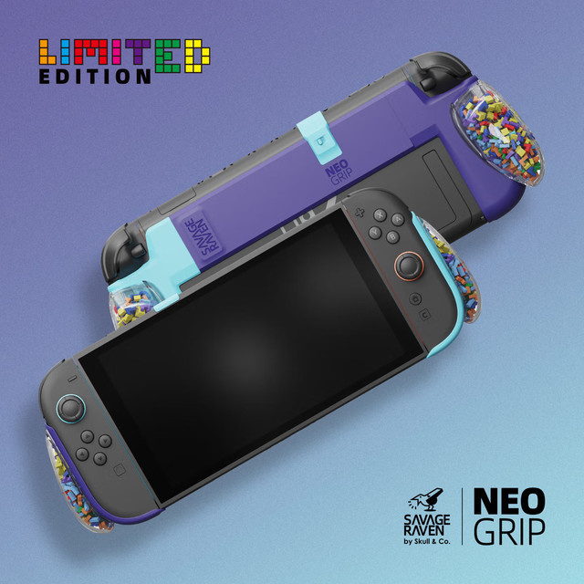 Skull & Co. Savage Raven NeoGrip mit austauschbarem ergonomischem Griff und Schutzhülle für Nintendo Switch 2, limitierte Auflage - Bild 1