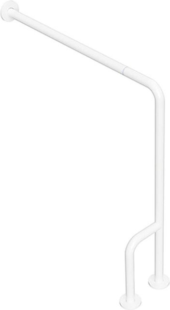 Brillantbad BELP Stützgriff Links Steckbar in Weiß, Wandmontage durch Bohren, Traglast 120 kg, B/T/H: 84,0 x 22,5 x 86,6 cm - Bild 1