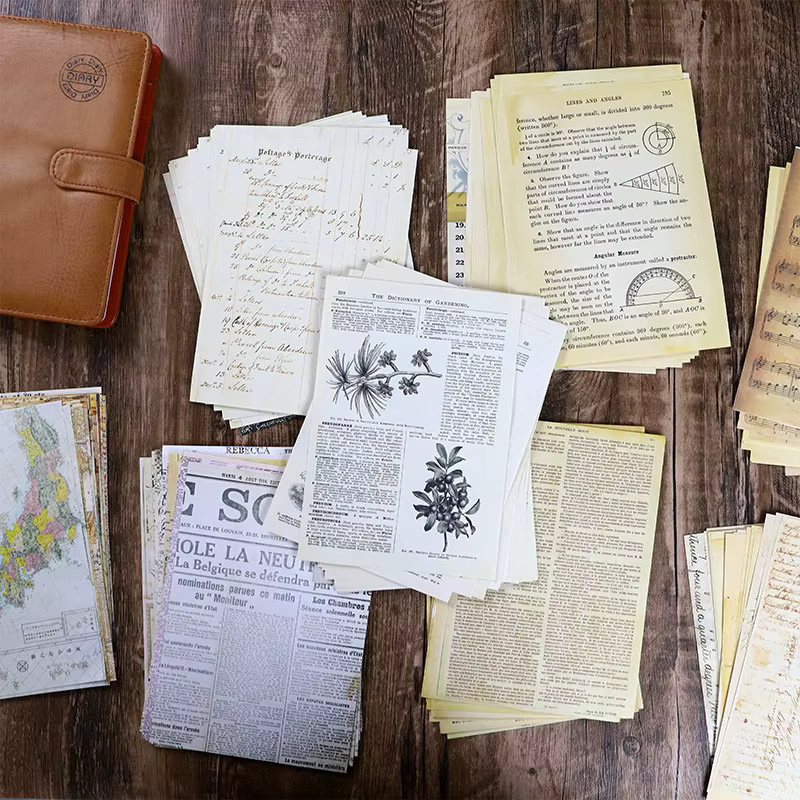 30er Set Retro Scrapbooking Material für DIY Collagen und Tagebuch-Dekoration in Multicolour - Bild 3