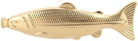 Zenup Fischförmiger Flachmann aus Edelstahl in Goldgelb, 5oz (ca. 148 ml) - Bild 1