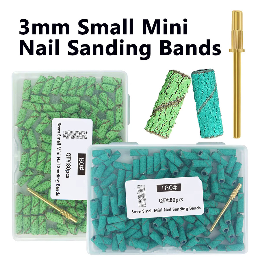 TFSCLOIN Nagelbohrer-Schleifbänder, 81 Stück, Lila, 3 mm, Unisex - Bild 2