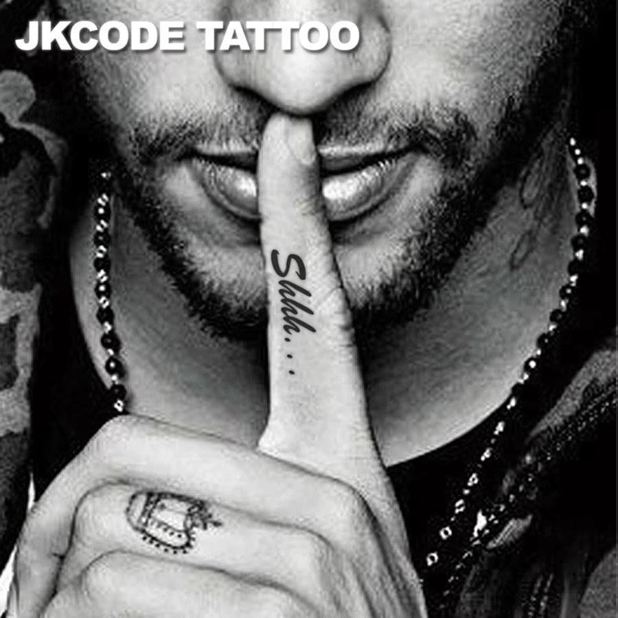 JKCODE TATTOO Temporäre Fingertattoos, 2-teiliges Set, Unisex - Bild 1
