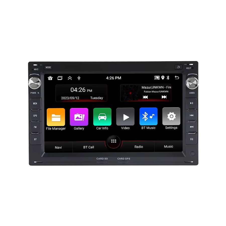 NaviTree Android 15 Autoradio mit kabellosem CarPlay für Volkswagen Golf 4, Passat B5, Polo und Transporter T5 in Schwarz - Bild 5