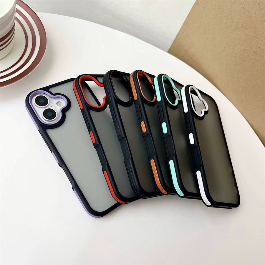 Mattierte transparente Handyhülle von szHAIyu für iPhone 11 bis iPhone 17 Pro Max aus TPU mit Stoßschutz und angenehmem Hautgefühl in Schwarz und Grün - Bild 3