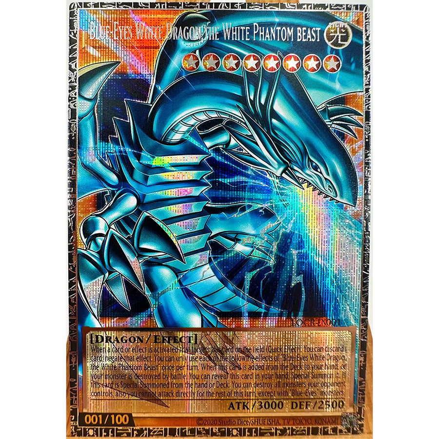 Yu Gi Oh Blauäugiger Weißer Drache, Englische Anime-Karte - Bild 1