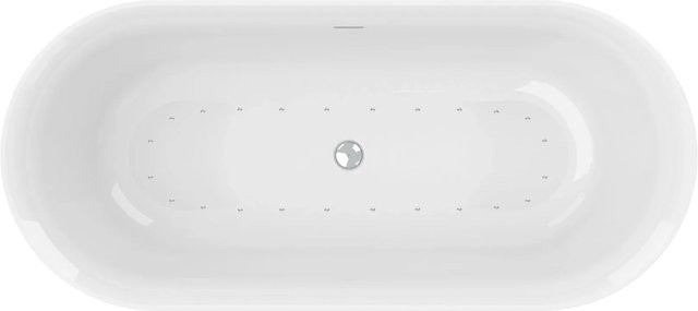 Ottofond Whirlpool Mince Freistehend mit Silent-System in Weiß B: 180 cm, T: 80 cm - Bild 1