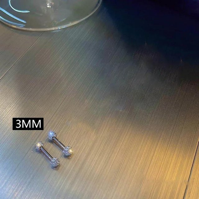 Ohrstecker Kupfer, Kristall, Zirkonia, Unisex - Bild 1
