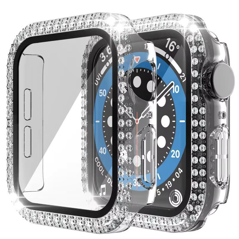 Diamant-Abdeckung für Apple Watch, Roségold, gehärtetes Glas, Unisex - Bild 6