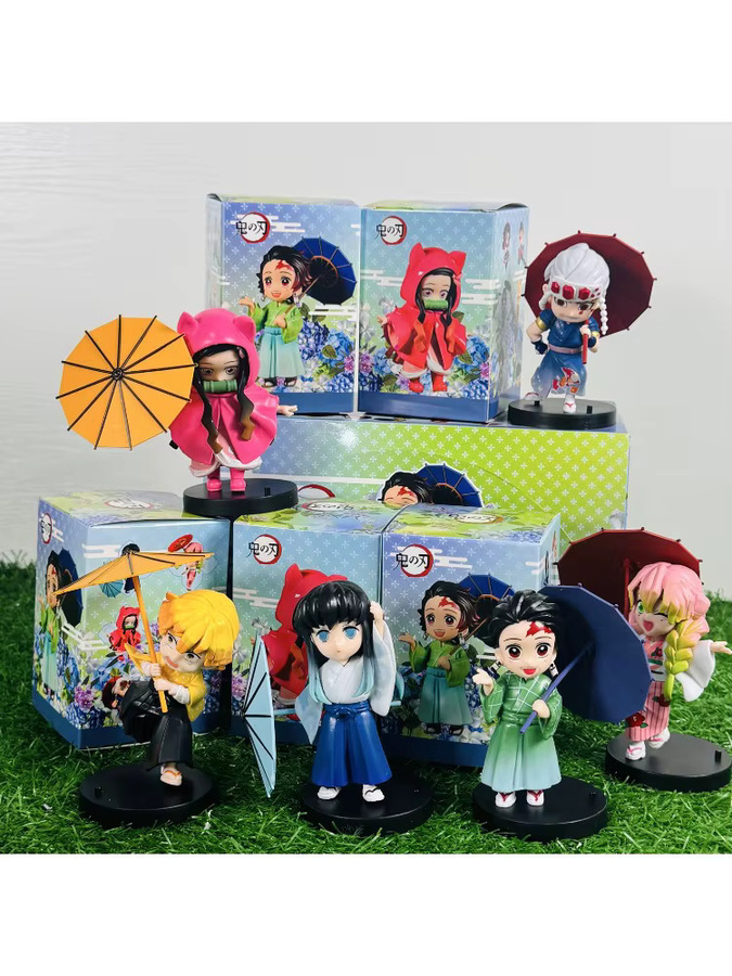 Bandai Demon Slayer Kimetsu no Yaiba Plum Rain Season Blind Box, Q-Version Figuren, Einzelfigur - Bild 4