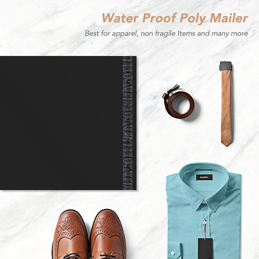 Cozelopack Poly Mailer Versandtaschen Schwarz, 10 Stück, wasserdicht und reißfest, B: 30,0 cm, H: 17,0 cm - Bild 5