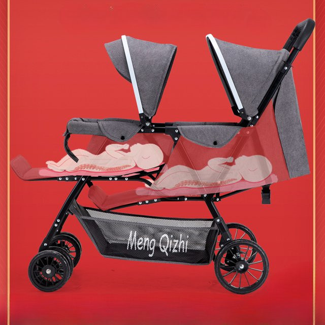 Ultraleichter faltbarer Buggy aus Aluminiumlegierung von Warm house in Blau und Grau - Bild 1