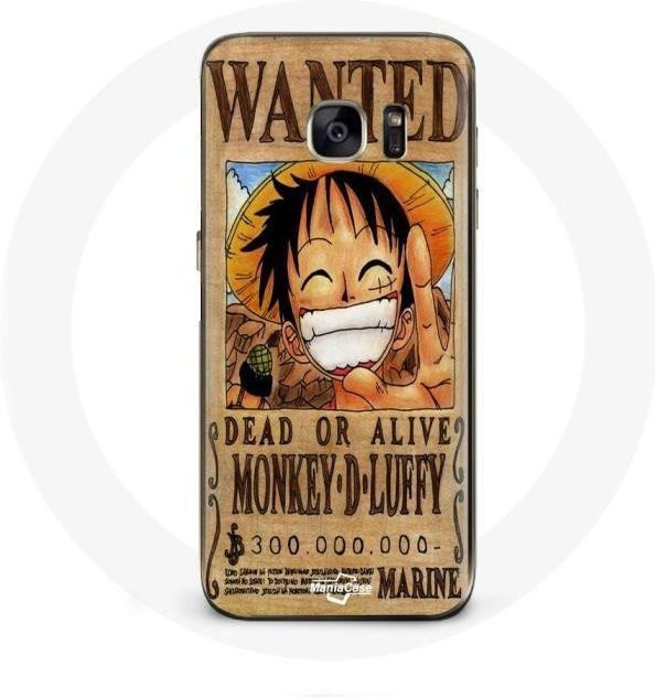 Samsung Galaxy S6 Handyhülle One Piece Manga Ruffy Design in Schwarz und Multicolour - Bild 1