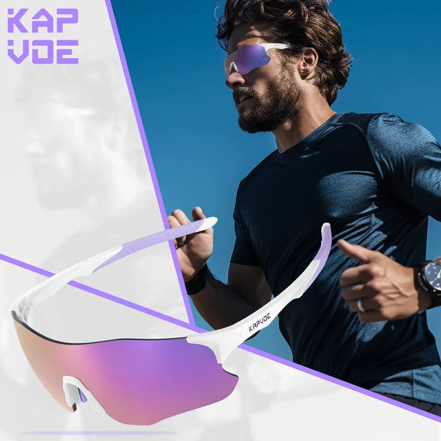 Kapvoe Sportsonnenbrille, photo chrome, Kunststoff - Bild 3