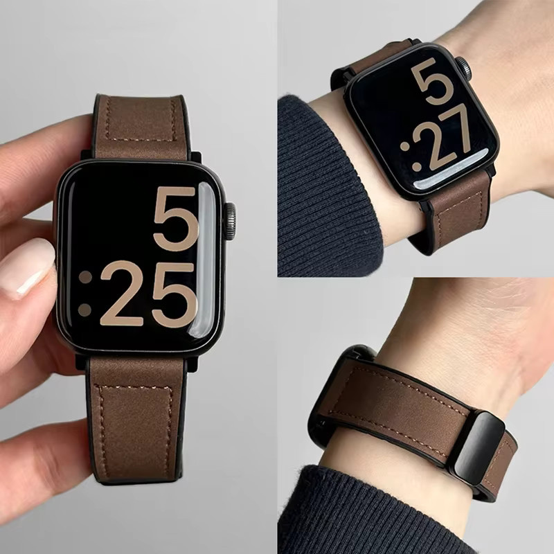 Geekthink Uhrenarmband Leder, Silikon, Unisex - Bild 2