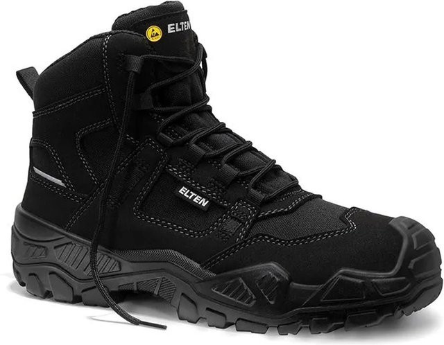 Elten Sicherheitsschnürstiefel MIKE BLACK Mid ESD S3 in Schwarz Größe 47 - Bild 1