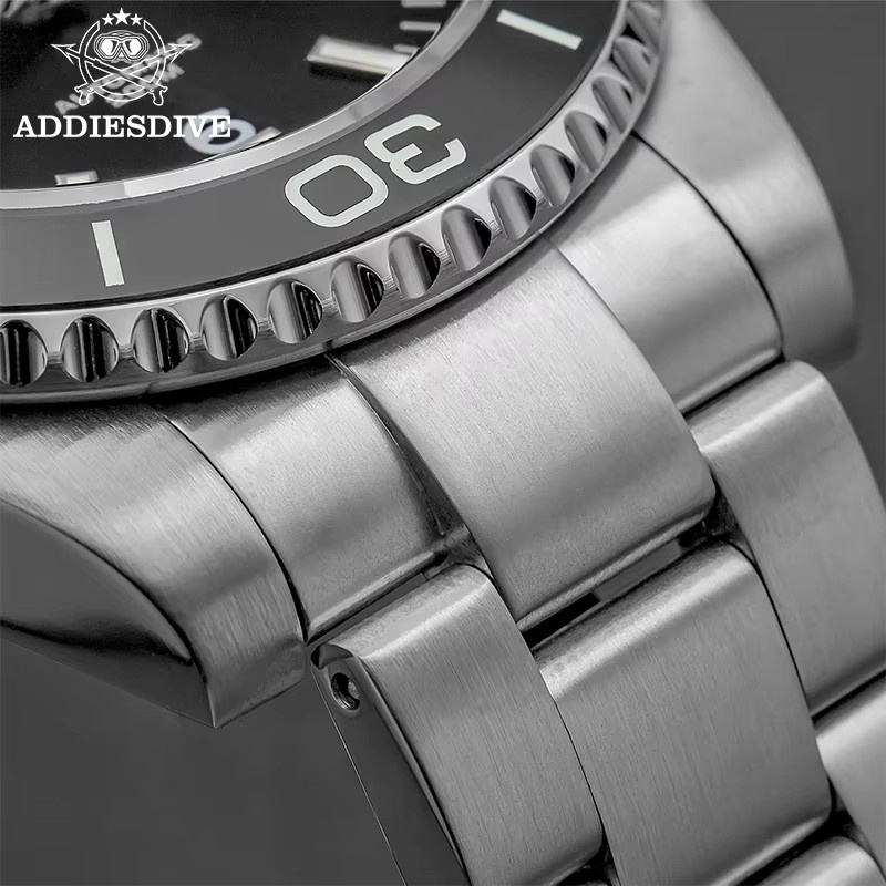 ADDIESDIVE Automatik-Armbanduhr, Herren, Datumsanzeige, Saphirglas, 200 m wasserbeständig - Bild 3