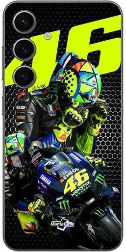 Samsung Galaxy S24 Plus Schutzhülle mit Valentino Rossi MotoGP Monster Logo in Schwarz und Multicolour - Bild 1