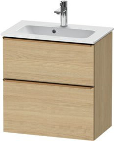 Duravit Waschtischunterschrank D-Neo Compact, beige, wandhängend, B: 61,0 cm, T: 37,2 cm, H: 62,5 cm - Bild 1
