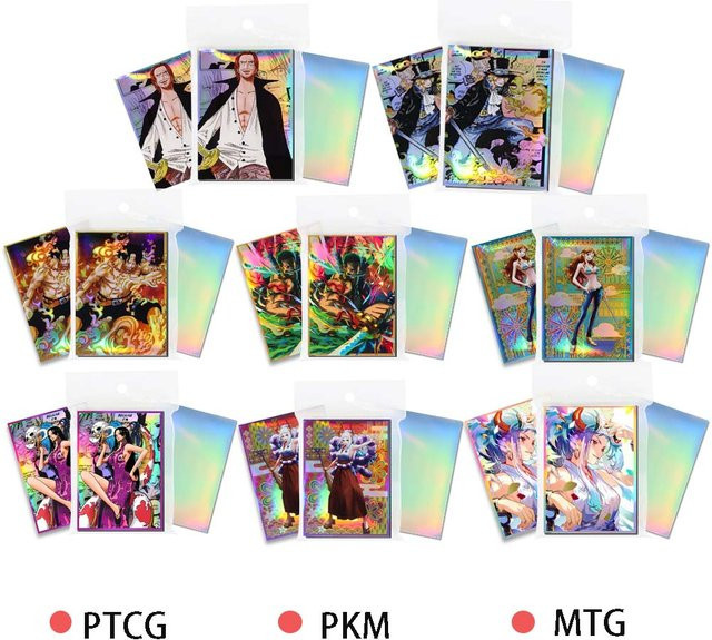 Bandai One Piece Kartenhüllen, holografisch, 60-teiliges Set, Bunt / Mehrfarbig - Bild 1