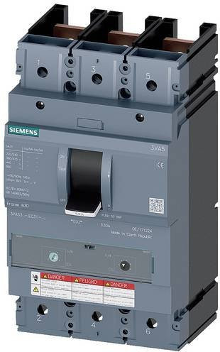 Siemens 3VA5322-5EC31-0AA0 Leistungsschalter in Grau mit einem Einstellbereich von 225 - 225A und einer maximalen Schaltspannung von 600 V/AC oder 500 V/DC - Bild 1