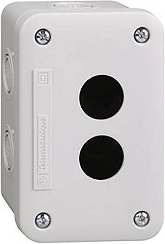 Schneider Electric XALE2 Leergehäuse aus Kunststoff, 5er-Set, grau und weiß, IP54 - Bild 1