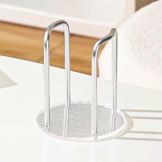 SEEQS Einweg-Becher-Aufbewahrungshalter und Tassen-Spender in Silber - Bild 1