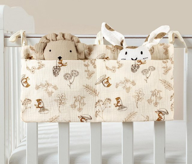 NATAWA Wickeltasche aus Baumwolle in Beige mit Trageriemen zur Aufbewahrung von Windeln und Zubehör - Bild 1