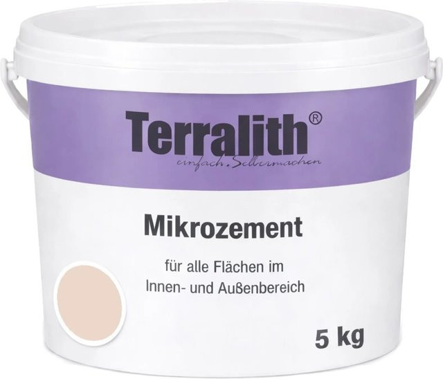 Terralith Mikrozement Fix & Fertig LFW0042 in Beige, Grob, 5 kg für 4,25 qm - Bild 1